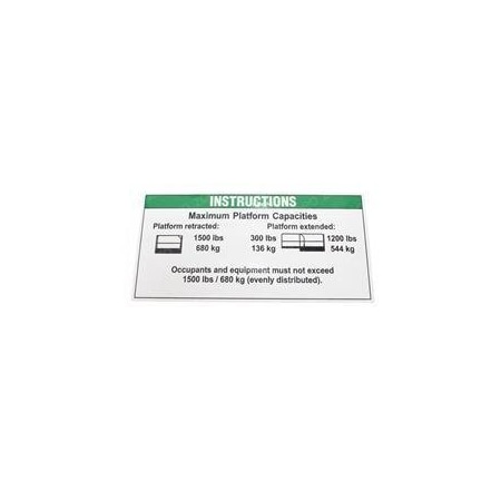 Genie REPLACEMENT DECAL-NOTICE-MAX CAP GS2669 T114638