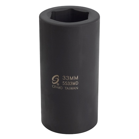 Sunex #5 Spline Drive 33Mm Deep Impact Socket 5533MD