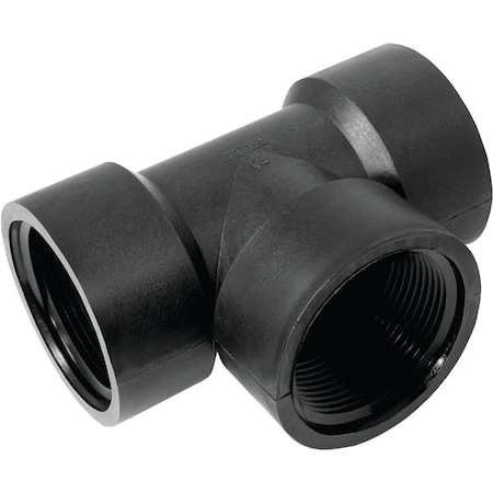 Green Leaf TT114P Pipe Tee, 1-1/4 in, FPT, Polypropylene, Black TT 114 P