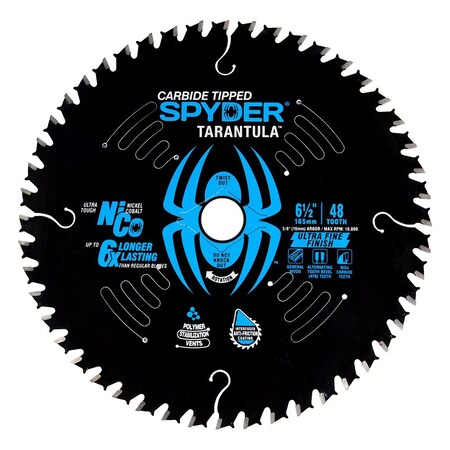 Spyder 6-1/2in 48T, Ultra Fine Finish Blade 13025