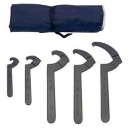 Martin Adjustable Hook Spanner Wrench Set MRTSHW5K