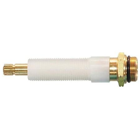 Danco Faucet Stem, Brass/Plastic, 4-7/32 in L, For: Kohler Two Handle Sink, Lavatory and Bath Faucets 17491B