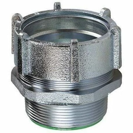 Dottie Conduit Fitting Connector, 2 in, Threadless, Steel, Zinc Plated NT200I
