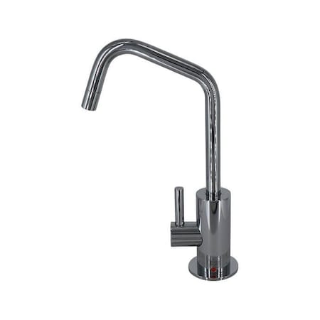 Mountain Plumbing Hot Water Faucet, Contemporary Round Body and 120 Deg Spout in Champagne Bronze MT1820-NL/CHBRZ
