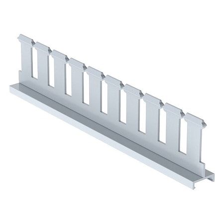 Panduit DIVIDER WALL, 2 IN H, SLOTTED, GRAY, PVC SD2H6