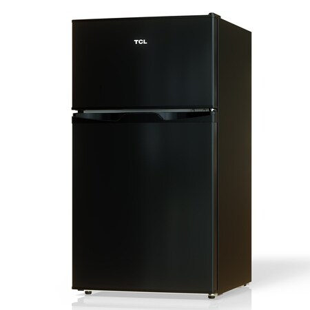 Tcl 3.1 Cu. Ft. Compact Double-Door Mini Refrigerator, Black TRM31D4AB