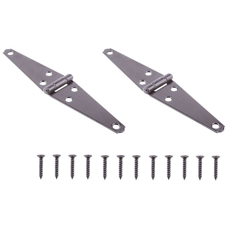 Prosource Strap Hinge, 2 mm Thick Leaf, Steel, 180 Range of Motion HSH-B04-C2PS