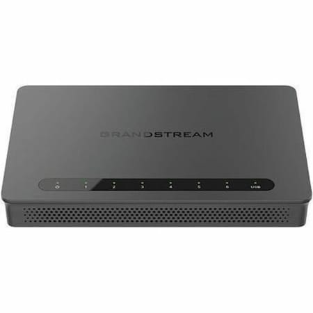 Grandstream 6x GbE (LAN or WAN configurabl configurable), 2.2Gbps NAT routing, 60K sessions GWN7001