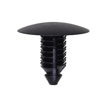 Auveco Retainer; Head Diameter: 21mm, Stem Diameter: 7.7mm, Stem Length: 16mm, Black Nylon, 25PK 21937