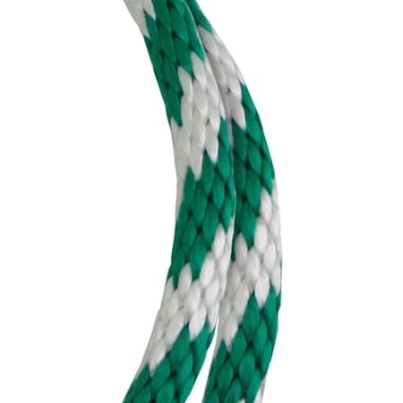 Baron Rope, 5/8 in Dia, 140 ft L, 325 lb Working Load, Polypropylene, Green/White 54026