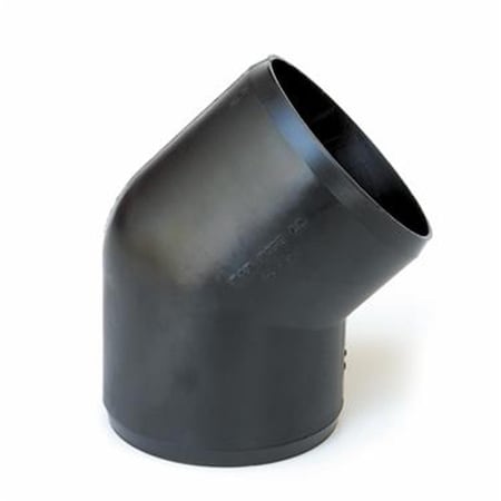 Bookazine F022024 45 Deg. Sewer Hose Connector, Black TI347739