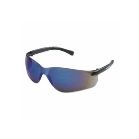 Mcr Safety BearKat BK1 Series Safety Glasses, Blue Mirror Lens, Duramass Scratch-Resistant, Gray Frame 135-BK118