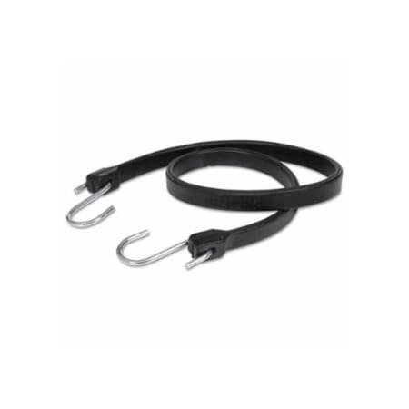 Keeper EPDM Rubber Strap, Zinc-Plated Steel Hooks, 45 in L, 10PK 130-06245