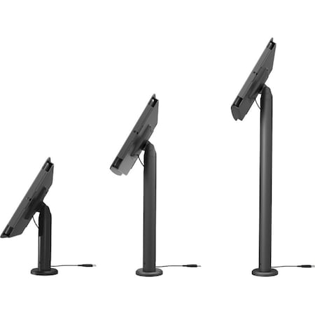 Compulocks iPad 10.2IN Space Enclosure Tilting Stand 8IN Black TCDP01102IPDSB