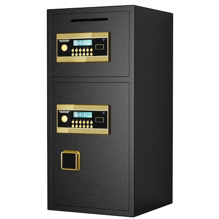 Wrightmaster 6.0 cu. ft. Steel Double-Door Drop Safe with Fireproof and Waterproof Bag, Hidden Code Function ZOR-P283321
