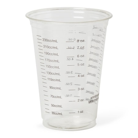 Medline Disposable Graduated Plastic Drinking Cups, 10 oz., 1000PK NON03010BAR