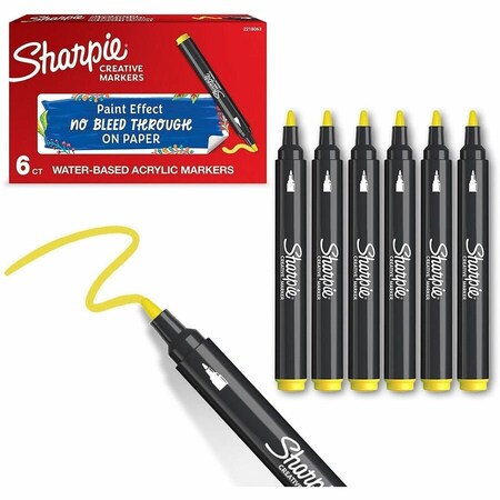 Sharpie Marker, Bullet, Yellow 2218063