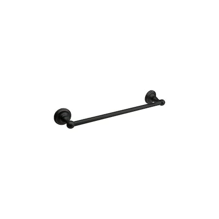 Pamex 24in X 3/4in Towel Bar Set Matte Black BC7BL-13824