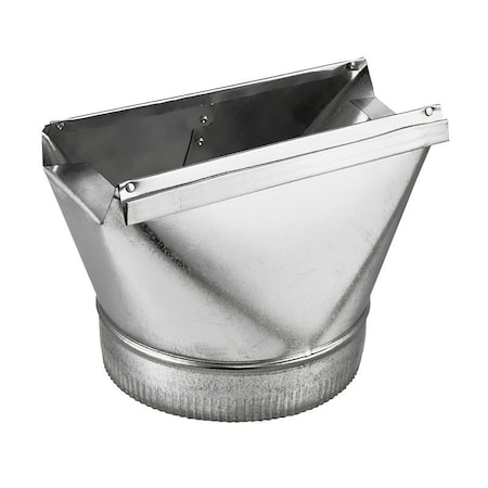 Lambro 120 Range Hood Transition, Round, Aluminum 135/120