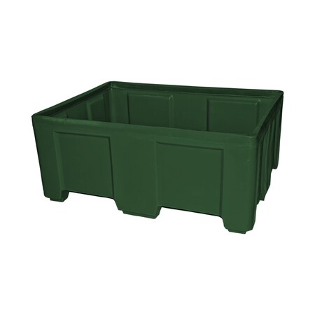 Myton Industries Stack Only Bulk Ship Container, 650lb. capacity, GRN SO-5038-1 GREEN