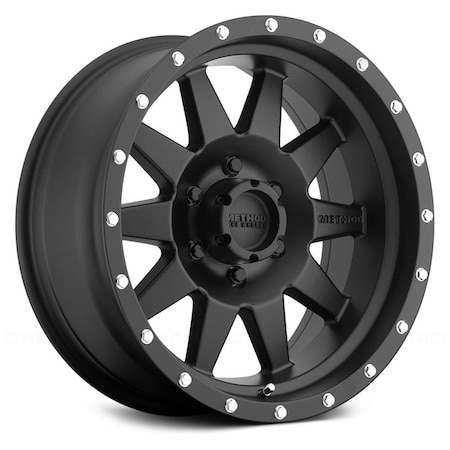 Water World 18 x 9 in., 6 x 5.5 The Standard Matte Black Wheels WA3637753