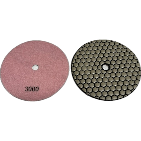 Vantage Product Honey Comb Dry Polishing Pad, Concrete Finishing, 7'' R-FB7HC3000