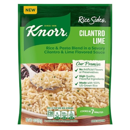Knorr Cilantro Lime Rice Sides, 5.5 Ounce, 8PK 62723093