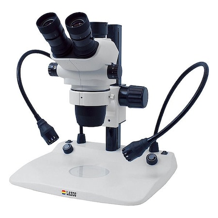 Laxco Microscope, 22" x 20" Base, LED LMS-Z230P-T40
