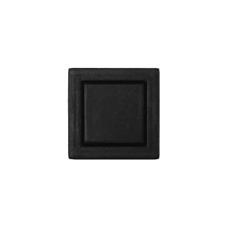 Strategic Brands 7/8in Square Knob - Cosmopolitan - Matte Black 72820