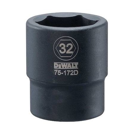 Dewalt Impact Socket, 3/4 IN DR, 32MM DWMT75172OSP
