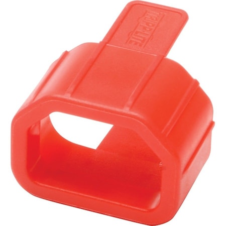 Tripp Lite PDU PLUG LOCK CONNECTOR C14 POWER CORD TO C13 OUTLET RED 100PK PLC13RD