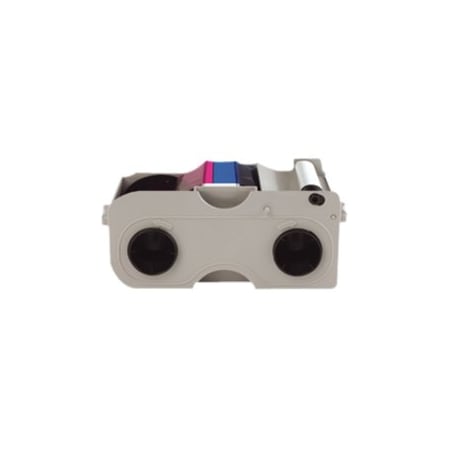 Hid ECO YMCKO Half Panel, Cleaning Roller: Full-color ribbon, resin black and clear overlay 45214