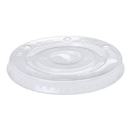 Empress Paper Cold Cup Lid w/ Slot For 12 - 22 oz ECCFLID-12-22