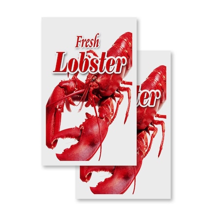 Signmission Lobster, Vinyl Decals Only 24 Inch x 36 Inch, Vinyl Decal, 2PK DSB-2436-2PACK-Lobster