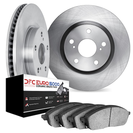 Dynamic Friction Co DFC Rotors with EURO 5000 Ceramic Brake Pads 6602-73266