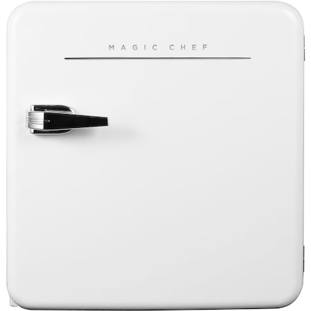 Magic Chef 1.6 cu. ft. Retro Mini Refrigerator, White, Without Freezer MCR16CHW