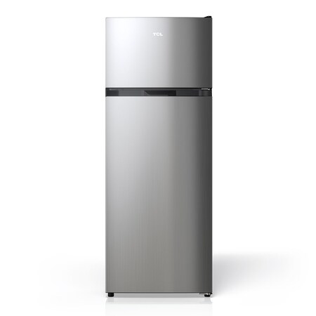 Tcl 7.3 Cu. Ft. Double-Door Refrigerator with Freezer, Silver TRT07T4AL