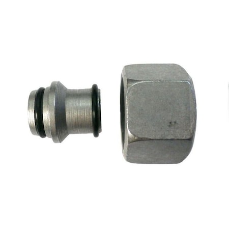 Brennan Industries L12 DIN Tube Nut and Insert In Steel D0304-C-L12