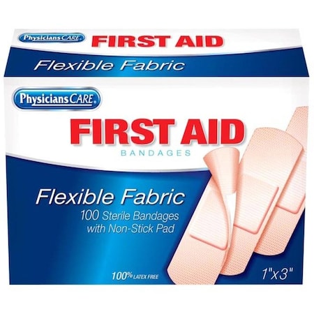 Acme United PhysiciansCare First Aid Flexible Fabric Bandages 90098
