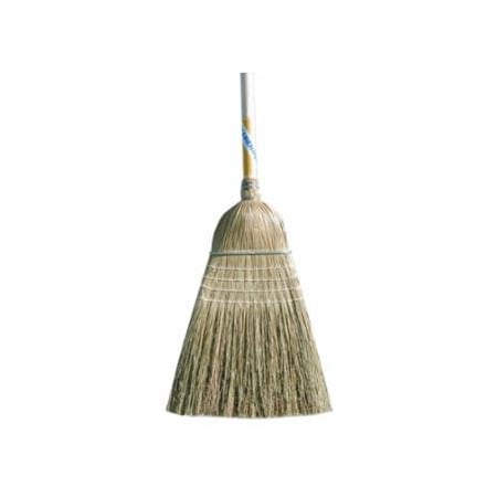 Magnolia Brush Warehouse Corn Broom, 19 in Trim L, Broom Corn/Fiber, 6PK 455-5036-BUNDLED