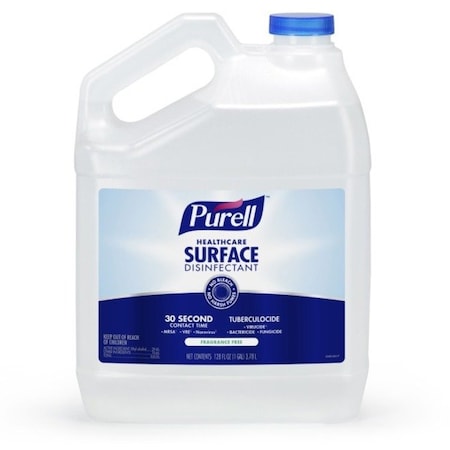 Purell Healthcare Surface Disinfectant, 1 gal. Bottle, Fragrance Free, 4 PK 4340-04