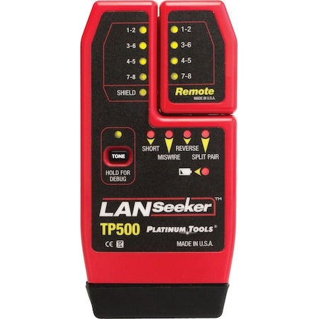 Platinum Tools LANSEEKER CABLE TESTER. CLAMSHELL. TP500C