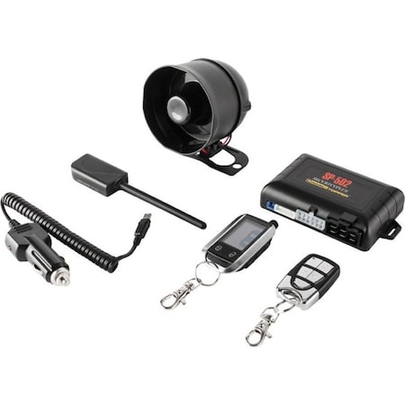Crimestopper Universal Deluxe 2-Way LCD Security and Remote-Start Combo SP-502
