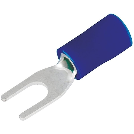 Gardner Bender Spade Terminal, 600 V, 16 to 14 AWG Wire, 4 to 6 Stud, Vinyl Insulation, Blue 20-113