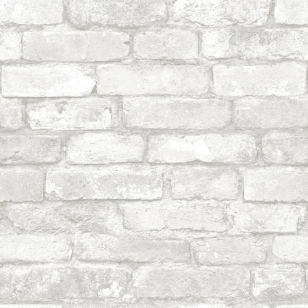 Nuwallpaper 20.5 in. W X 216 in. L Brick Peel and Stick Wallpaper NU1653