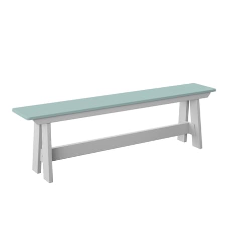 Polybird DINING BENCH. SAGE AND WHITE POLYBIRD P14-R
