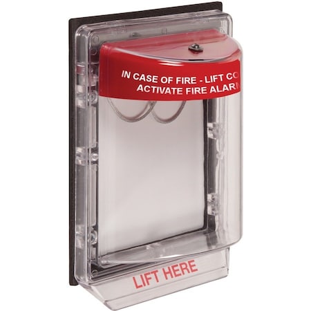 Safety Technology International Universal Stopper Cover, Polycarbonate, 5 in W x 6 1/4 in H x 3 1/4 in D, Clear STI-1150