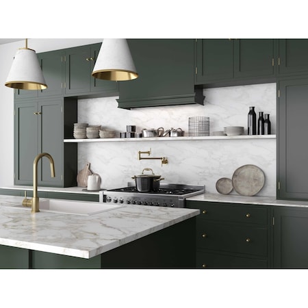Anzzi Braccia Series 24in Wall Mounted Pot Filler in Brushed Brass KF-AZ258BG