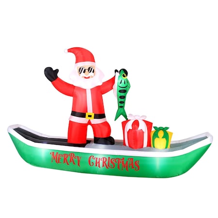 Airflowz Fishing Santa 10 ft. Inflatable 04871