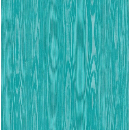 A-Street Prints Illusion Aqua Faux Wood Wallpaper 2744-24156